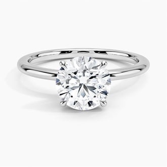 Petite Elodie 1.5mm Solitaire with 1.5ct Round Diamond
