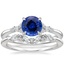 18K White Gold Nadia Diamond Ring with Yvette Diamond Ring