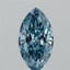 1.50 Ct. Fancy Vivid  Blue Marquise Lab Grown Diamond