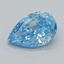 0.51 Ct. Fancy Vivid  Blue Pear Lab Grown Diamond