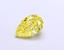 1.01 Ct. Fancy Vivid  Yellow Pear Lab Grown Diamond