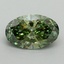 2.09 Ct. Fancy Vivid Green Oval Lab Grown Diamond