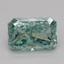 1.09 Ct. Fancy Vivid Green Radiant Lab Grown Diamond