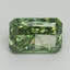 3.13 Ct. Fancy Vivid Green Radiant Lab Grown Diamond
