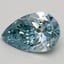 1.80 Ct. Fancy Vivid Greenish Blue Pear Lab Grown Diamond