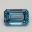 1.03 Ct. Fancy Vivid Blue Emerald Lab Grown Diamond