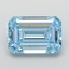 2.09 Ct. Fancy Vivid  Blue Emerald Lab Grown Diamond