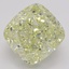 7.02 Ct. Fancy Light Yellow Cushion Diamond