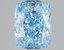 1.59 Ct. Fancy Vivid Blue Cushion Lab Grown Diamond