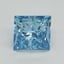 1.52 Ct. Fancy Vivid Blue Princess Lab Grown Diamond