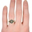 The Hathor Ring, smallzoomed in top view on a hand