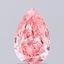 1.48 Ct. Fancy Vivid  Pink Pear Lab Grown Diamond
