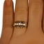 The Vespera Ring, smallzoomed in top view on a hand