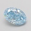 0.95 Ct. Fancy Vivid Blue Oval Lab Grown Diamond