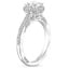 Platinum Tacori Dantela Bloom Diamond Ring, smallside view