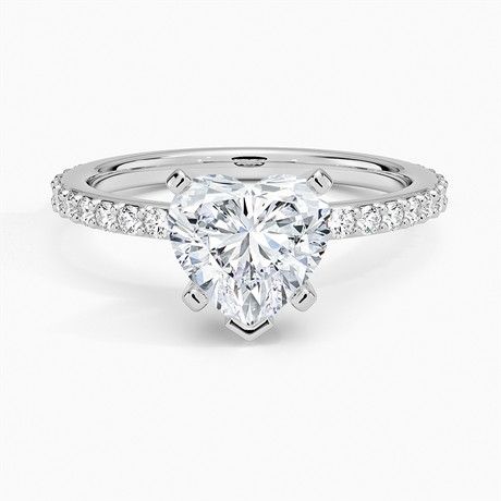 Luxe Petite Shared Prong Diamond Ring
