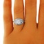 The Einat Ring, smalltop view on a hand