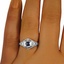 The Kiri Ring, smallzoomed in top view on a hand
