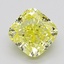 2.04 Ct. Fancy Yellow Cushion Lab Grown Diamond