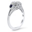 The Robina Ring, smalltop view on a hand