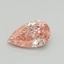 0.53 Ct. Fancy Vivid Pink Pear Lab Grown Diamond