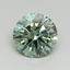 3.27 Ct. Fancy Vivid Green Round Lab Grown Diamond