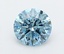 1.02 Ct. Fancy Vivid  Blue Round Lab Grown Diamond