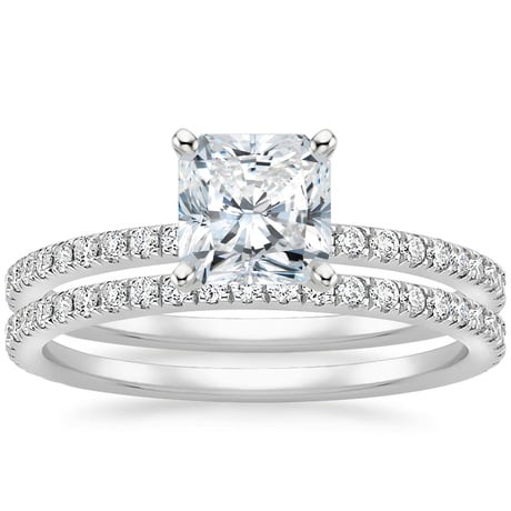 18K White Gold Luxe Ballad Bridal Set (1/2 ct. tw.)
