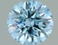 0.67 Ct. Fancy Vivid Greenish Blue Round Lab Grown Diamond