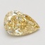 1.05 Ct. Fancy Intense Yellow Pear Lab Grown Diamond