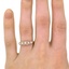 The Georgetta Ring, smallzoomed in top view on a hand