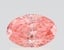 0.77 Ct. Fancy Vivid Pink Oval Lab Grown Diamond