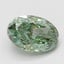 5.19 Ct. Fancy Vivid Green Oval Lab Grown Diamond