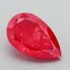 4.32 Ct. Fancy Vivid Red Pear Lab Grown Diamond