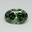 5.0 Ct. Fancy Vivid Pacific Green Oval Lab Grown Diamond