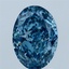 3.04 Ct. Fancy Vivid Blue Oval Lab Grown Diamond