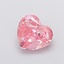 2.03 Ct. Fancy Intense Pink Heart Lab Grown Diamond