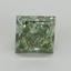 10.02 Ct. Fancy Vivid Green Princess Lab Grown Diamond