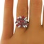 The Ora Ring, smalltop view on a hand