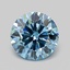1.01 Ct. Fancy Vivid  Blue Round Lab Grown Diamond