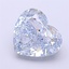 2.05 Ct. Fancy Intense Blue Heart Lab Grown Diamond