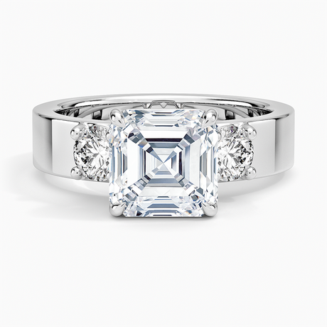 18K White Gold Peyton Three Stone Diamond Ring (1/2 ct. tw.)