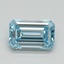 1.07 Ct. Fancy Intense Blue Emerald Lab Grown Diamond