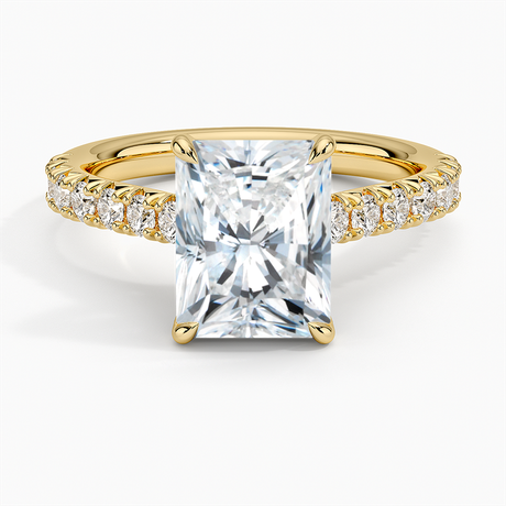 18K Yellow Gold Sienna Half Coverage Hidden Accents Diamond Ring (1/2 ct. tw.)