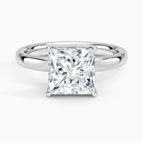 18K White Gold Elodie 2.5mm Solitaire Ring