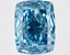 4.22 Ct. Fancy Vivid Blue Cushion Lab Grown Diamond