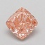 1.07 Ct. Fancy Vivid Pink Cushion Lab Grown Diamond