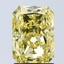 2.08 Ct. Fancy Vivid Yellow Radiant Lab Grown Diamond