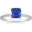 18K White Gold Petite Shared Prong Three-Quarter Coverage Diamond Ring (1/3 ct. tw.), smalltop view