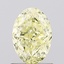 1.09 Ct. Fancy Intense Yellow Oval Lab Grown Diamond